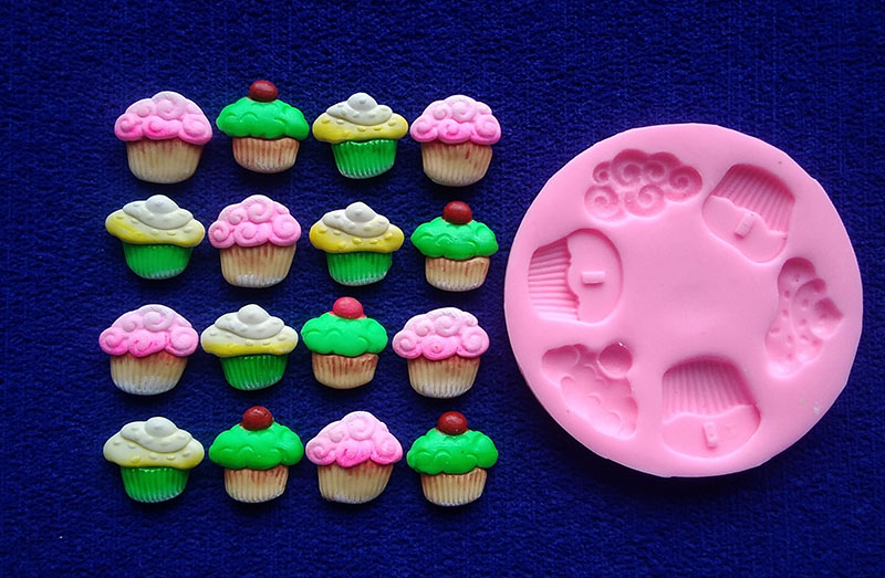 Molde en Silicona Forma de cupcake muffins minitorta miniatura t