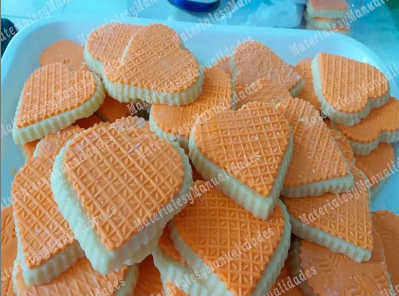 galletas decoradas con texturizador rodillo margarita