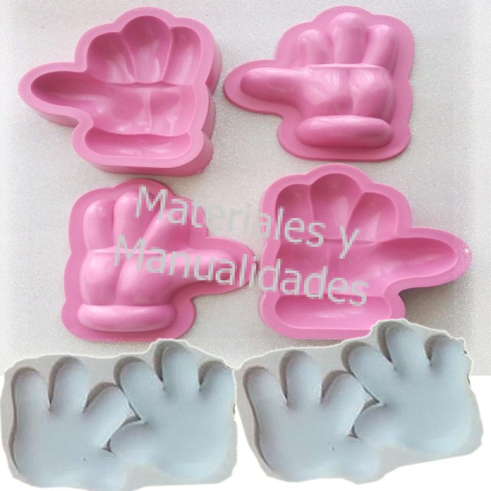 molde para goma eva guantes navidad