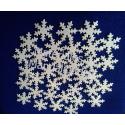 Set Apliques copo de nieve 5cm para decoración y navidad x12pz 2