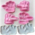 Molde Fomy guantes x 8 Termoformar Foamy fimo y pasta 3