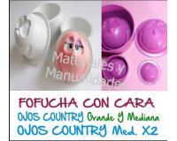 Molde Para Foami cara sonriente ojos country Fomy Termoforma