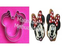 Molde Cara Minnie Mouse Cortador Molde Galletas Y Fondant 3pz