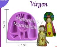 Molde silicona Virgen De Guadalupe para Souvenirs en Pasta Fonda