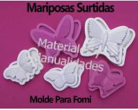 SET MOLDE CORAZÓN TERMOFORMAS PARA GOMA EVA FOAMI 5PZ