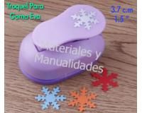 Perforadora goma eva Troquel copo de nieve 3.7 cm para manualida