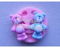 Molde en Silicona oso cariñoso para fondant tortas y pasta