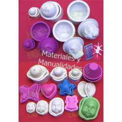 Oferta set 20 termoformas para fomy decora pasta o fimo 1