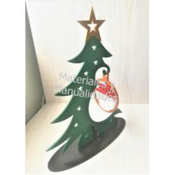 Árbol de navidad #4 puntas onduladas en madera mdf para decoraci 2