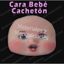 Molde para fomi cara bebe cachetón termoforma plástica crea 2