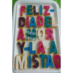 Cortador De abecedario 5 cm letras molde pastillaje fondant past 1