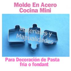 Molde En Acero Cortador Herramientas de Cocina Para decorar mini 1