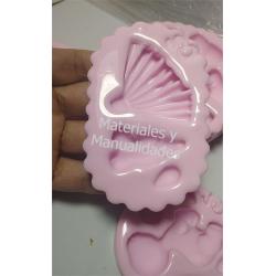 Molde Silicona princesas 7cm para apliques 2