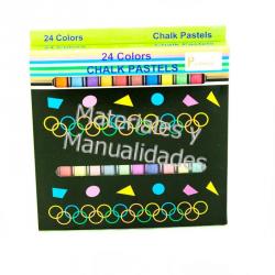 Tiza pastel chalk x24 colores artísticos para difuminar manualid 1