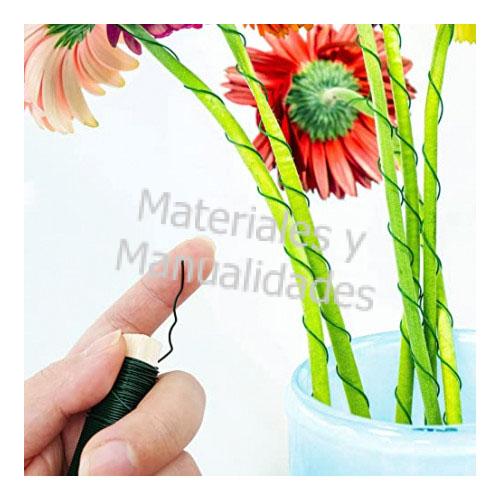 Alambre Para Flores Verde - Mr. Mold Shop - Manualidades