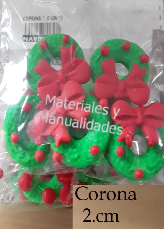 apliques pastas fria de corona navidad y lazos