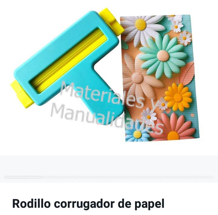 Troquel prensador Corrugadora de Líneas grabador goma eva Fomy Aluminio Para decoración de Scrapbooking, Papel, pergamino tarjeteria española 