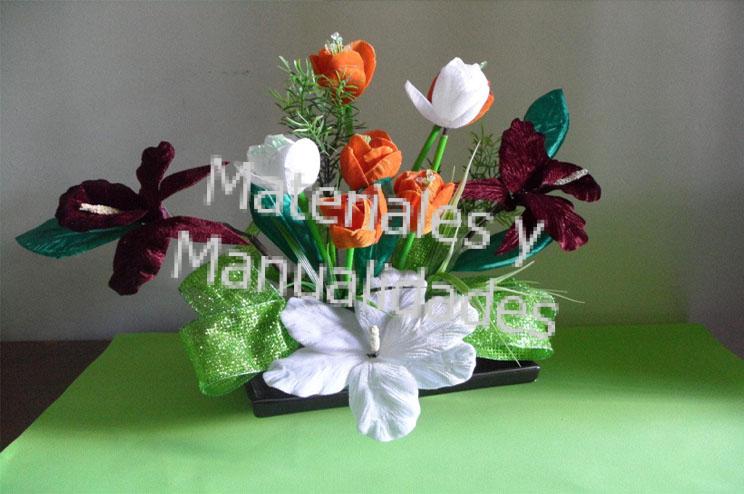 Molde Foamy Tulipán mexicano flores Fomy Floristería Goma 