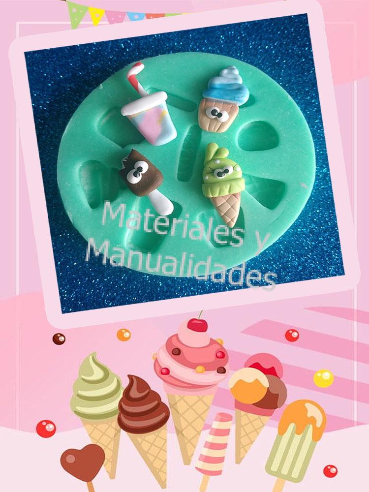 Molde En Silicona helados miniaturas 