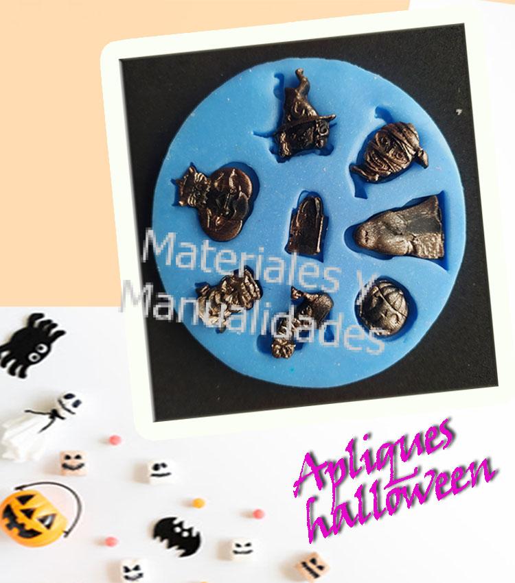 Molde En Silicona figuras fiesta halloween miniaturas Para  apliques y Aretes