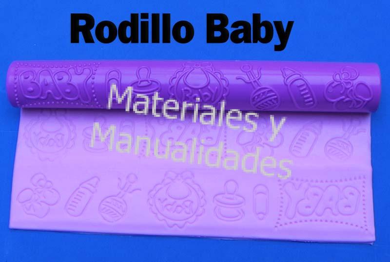 Rodillo Baby para texturiza fondant pasta fría marcar 