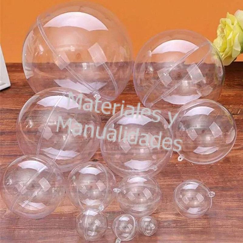 Esferas rellenable Adornos navidad transparentes para manualidades,