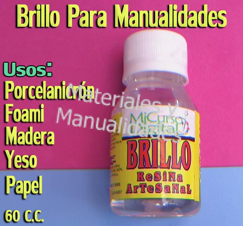 Resina brillo ó laca artesanal para artesanías manualidades