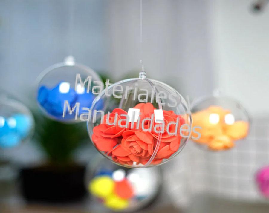 Bolas Colgantes Rellenables Transparentes, Bola Hueca Redonda, Esferas Transparentes, Decoración de Tiendas Navideñas - Decoración Navideña