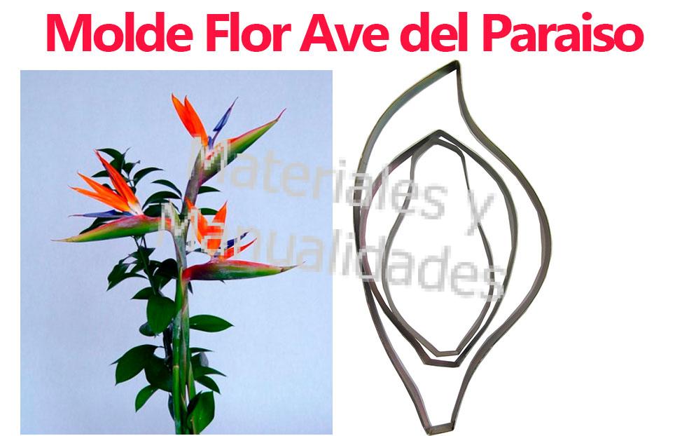 CORTADOR DE FLOR AVE DEL PARAÍSO PARA FLORISTERÍA EN PASTA FRÍA O  PORCELANICRÓN, MATERIALES PARA MANUALIDADES EN MASA FLEXIBLE FOAMY GOMA EVA  PASTILLAJE Y DECORACIÓN DE TORTAS